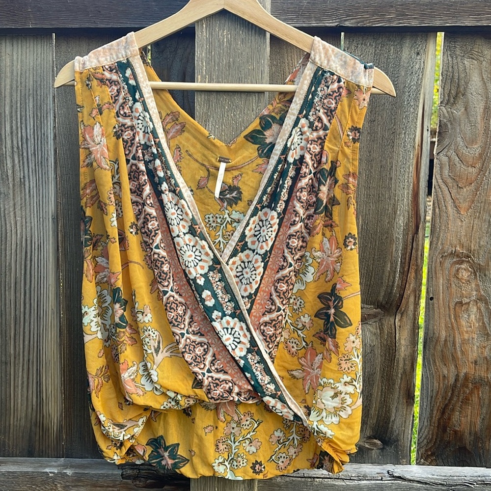 Free People Havana Sleeveless Surplice Top
